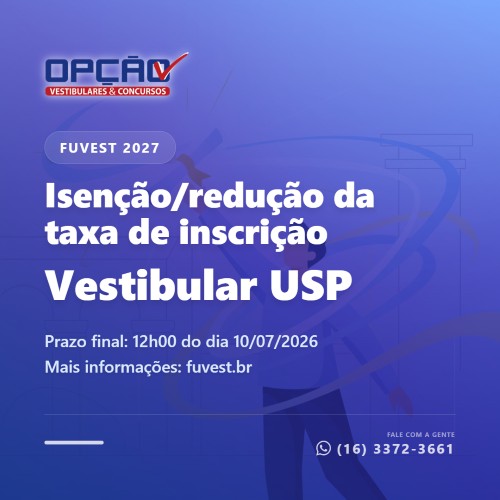 Fuvest - Isenção